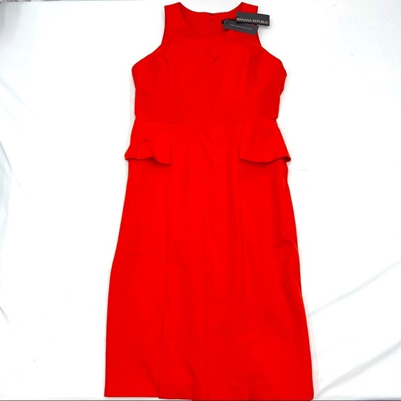 Banana Republic Dresses & Skirts - Banana Republic New With Tag Red Dress Size 12 Sleeveless $128 retail